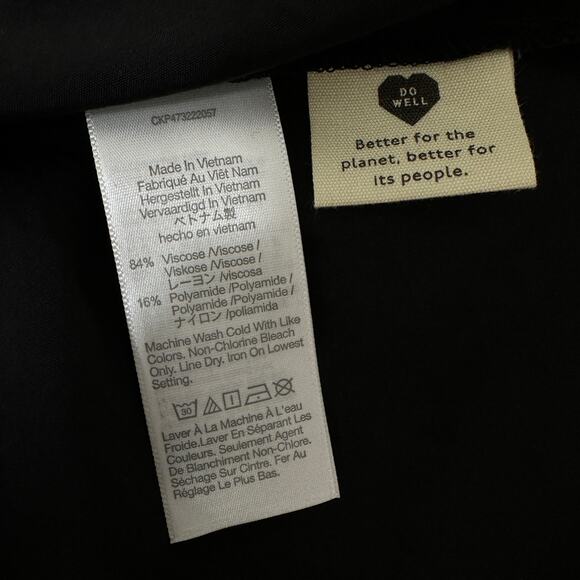 Madewell Sleek Black Midi Dress - Picture 14 of 15